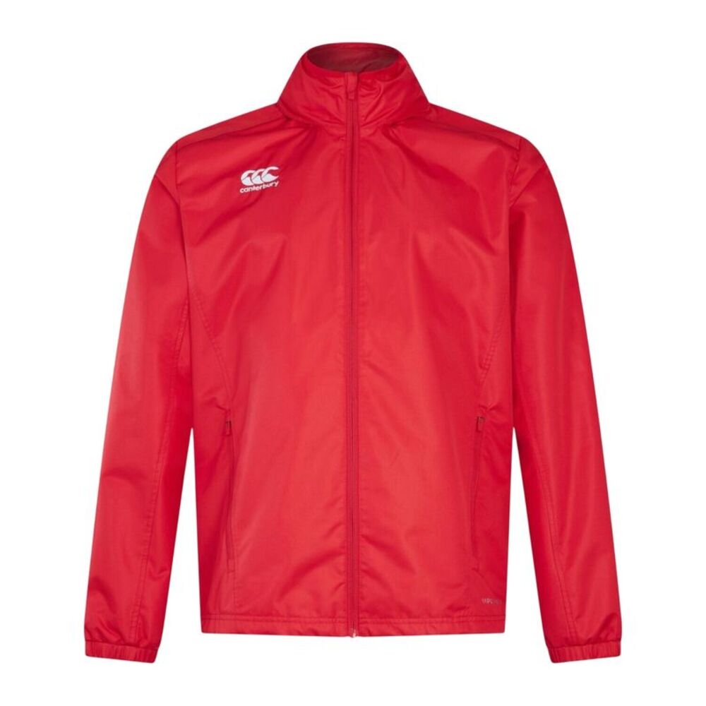 Canterbury Mens Club Vaposhield Full Zip Waterproof Jacket / Flag Red